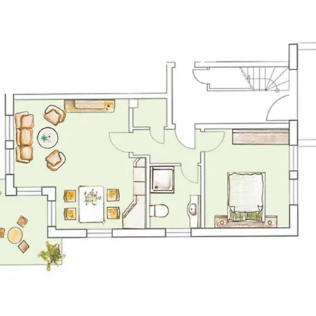 Brise Haus Ostseeduo App 05 * ゼーバート・ヘリングスドルフ